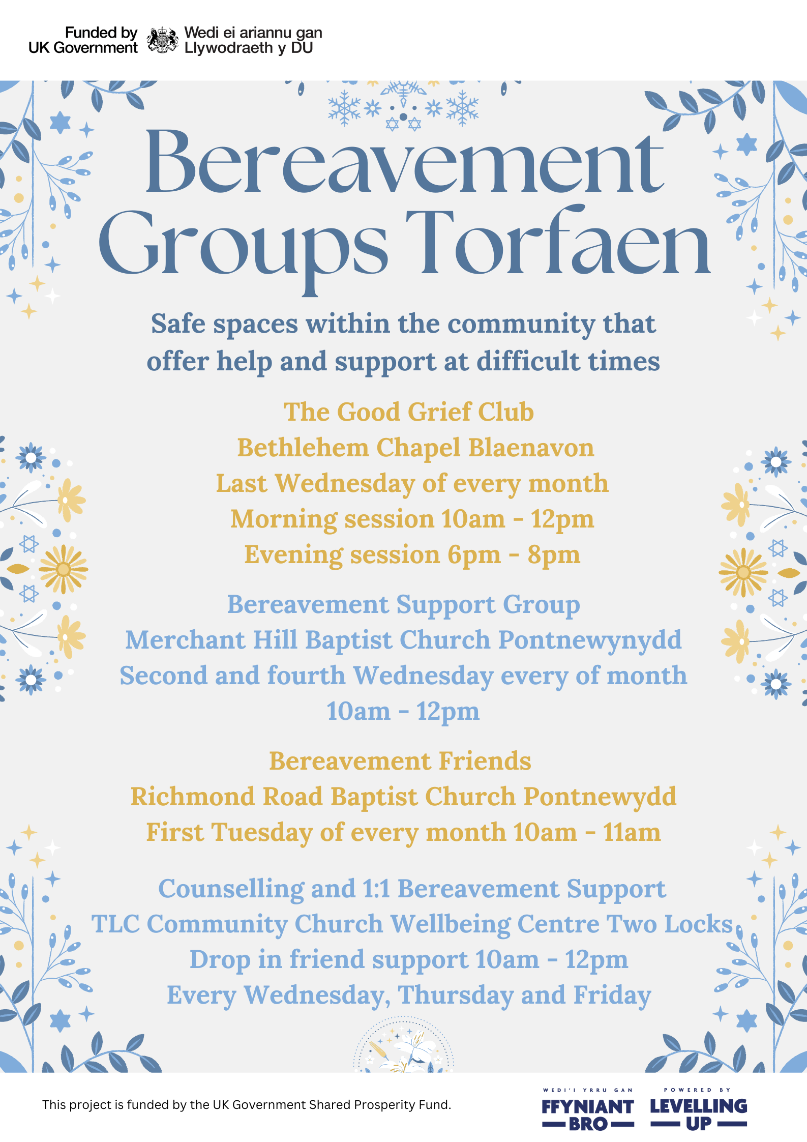 Bereavement Groups Torfaen Bereavement Groups Torfaen